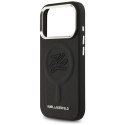 Karl Lagerfeld Initial & Metal Logo MagSafe - Etui iPhone 17 Pro (czarny)