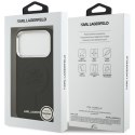 Karl Lagerfeld Initial & Metal Logo MagSafe - Etui iPhone 17 Pro (czarny)