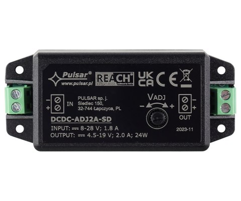 PRZETWORNICA ZASILANIA DCDC-ADJ2A-SD PULSAR