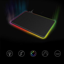 Gamingowa podkładka pod myszkę i klawiaturę dla graczy RGB LED rozm. 30x80cm