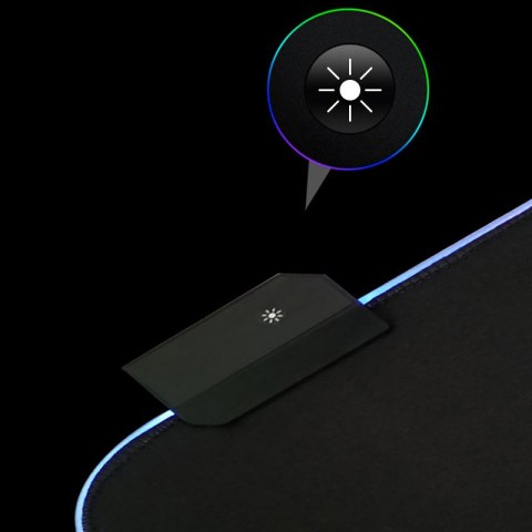 Gamingowa podkładka pod myszkę i klawiaturę dla graczy RGB LED rozm. 30x80cm