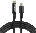 KABEL USB-C / USB-C LCD everActive CBB-1PD5L 100cm 20V 5A 100W