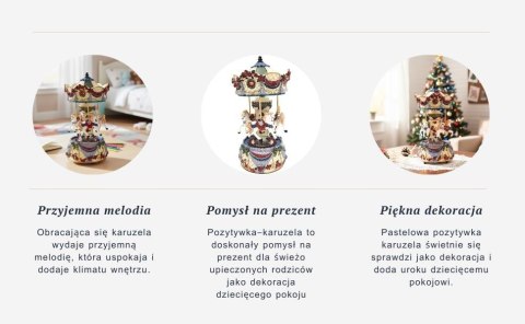 Pozytywka Karuzela 18cm - JX-25136