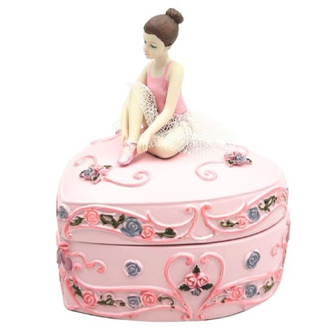 Pozytywka Pudełeczko Baletnica Serce Jezioro Łabędzie - MP-19031