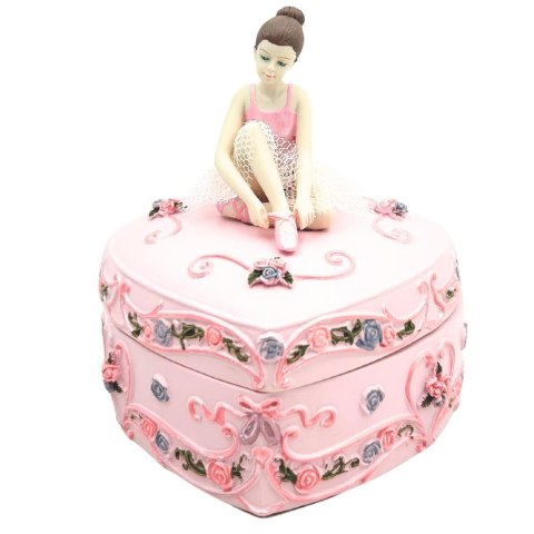 Pozytywka Pudełeczko Baletnica Serce Jezioro Łabędzie - MP-19031