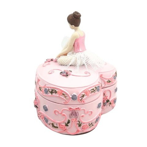 Pozytywka Pudełeczko Baletnica Serce Jezioro Łabędzie - MP-19031