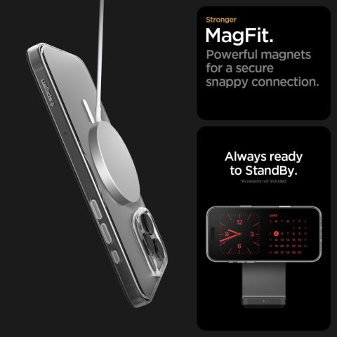 Spigen Thin Fit T Mag MagSafe - Etui do iPhone 16 Pro Max (Clear / White)