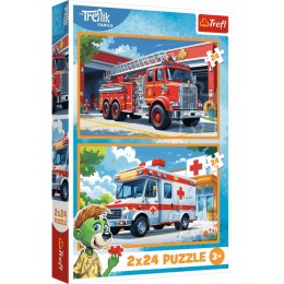 Trefl: Puzzle 2x24el. - W Krainie Radości