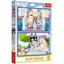 Trefl: Puzzle 2x24el. - Zabawna Bluey