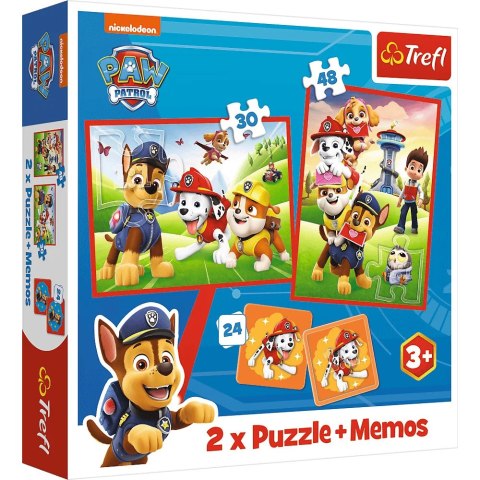 Trefl: Puzzle 2w1 - (30,48el.) + memos - Psia ekipa w akcji