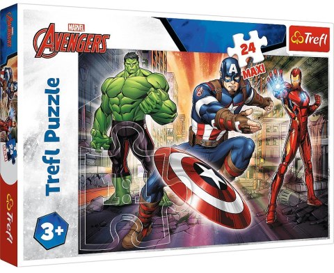 Trefl | W świecie Avengersów | Puzzle maxi 24el.
