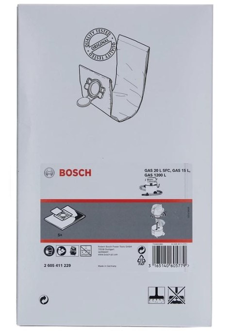 Bosch 2 605 411 229 akcesorium do przyłącza do odsysania Worek na kurz