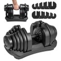 Hantel żeliwny regulowany automat 40 kg REBEL ACTIVE