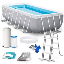 Basen ogrodowy stelażowy 400 x 200 x 122 cm 10w1 INTEX 26790