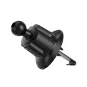Crong Carclip Air Vent - Uniwersalny uchwyt samochodowy na kratkę nawiewu (czarny)