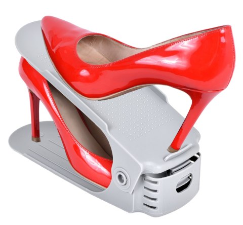 Komplet regulowanych uchwytów na buty 10 sztuk szary