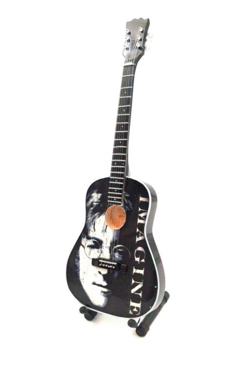 Mini Gitara Dekoracyjna Jogn Lennon The Beatles 24cm - SPE-039