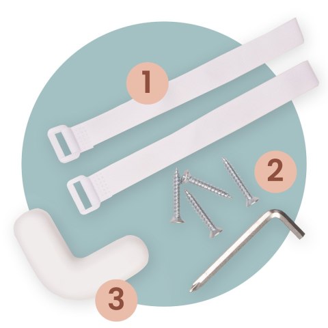 Barierka ochronna do łóżka zabezpieczająca bramka blokada 200 cm Nukido NK-227 szara