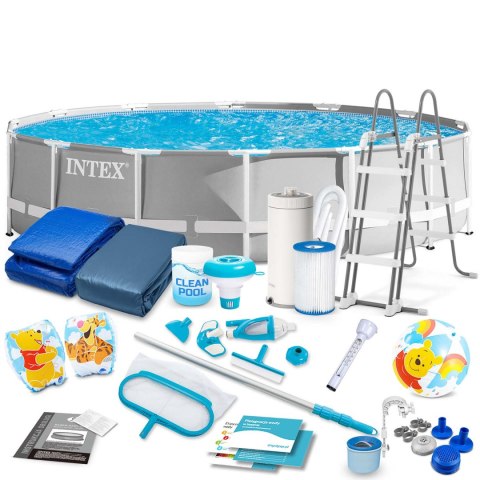 Basen ogrodowy stelażowy 427 x 107 cm 21w1 INTEX 26720