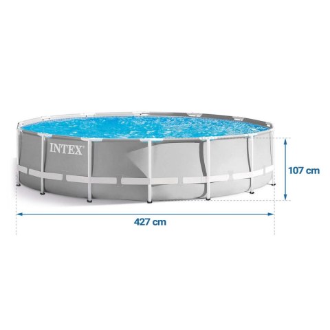 Basen ogrodowy stelażowy 427 x 107 cm 21w1 INTEX 26720