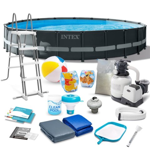Basen ogrodowy stelażowy 610 x 122 cm 17w1 INTEX 26334