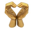 Złota Figurka Dekoracyjna Glamour - Serce z Dłoni 
- 44190FJ