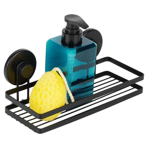 Półka pod Prysznic Ścienna Metalowa Czarna BATHROOM SOLUTIONS 25x10x8,5 cm