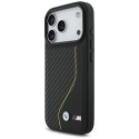 BMW M Carbon Line & Logo MagSafe - Etui iPhone 17 Pro (żółty)
