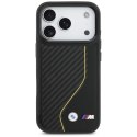 BMW M Carbon Line & Logo MagSafe - Etui iPhone 17 Pro (żółty)