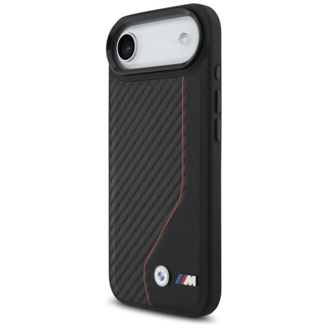 BMW M Carbon Line & Logo MagSafe - Etui iPhone Air (czerwony)
