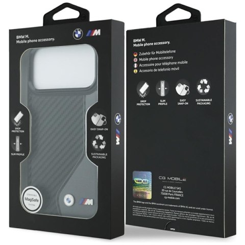 BMW M Carbon Logo MagSafe - Etui iPhone 17 Pro Max (antracyt)