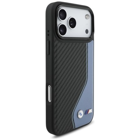 BMW M Carbon Logo MagSafe - Etui iPhone 17 Pro Max (niebieski)