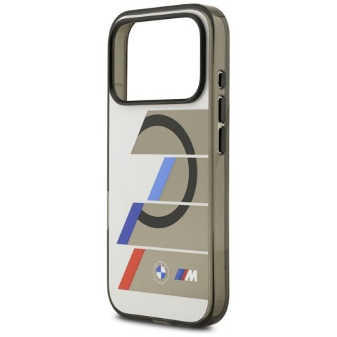 BMW M IML Metal Buttons Tricolor Lines MagSafe - Etui iPhone 17 Pro Max (antracyt)