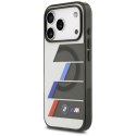 BMW M IML Metal Buttons Tricolor Lines MagSafe - Etui iPhone 17 Pro (antracyt)