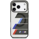 BMW M IML Metal Buttons Tricolor Lines MagSafe - Etui iPhone 17 Pro (antracyt)