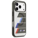 BMW M IML Metal Buttons Tricolor Lines MagSafe - Etui iPhone 17 Pro (antracyt)