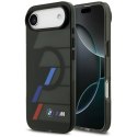 BMW M IML Metal Buttons Tricolor Lines MagSafe - Etui iPhone Air (czarny)