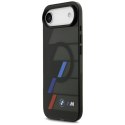 BMW M IML Metal Buttons Tricolor Lines MagSafe - Etui iPhone Air (czarny)