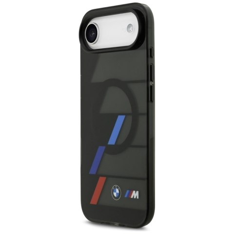 BMW M IML Metal Buttons Tricolor Lines MagSafe - Etui iPhone Air (czarny)
