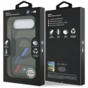 BMW M IML Metal Buttons Tricolor Lines MagSafe - Etui iPhone Air (czarny)
