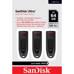 MEMORY DRIVE FLASH USB3 64GB/3PK SDCZ48-064G-G46T SANDISK