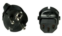 Microconnect PESC13AD adapter wtyczek zasilających Typu F C13 Czarny