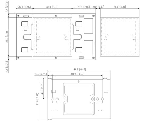 PANEL WEWNĘTRZNY SCP3022A-B IP / Wi-Fi / 2-Wire DAHUA