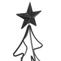 Świecznik Tealight Choinka Metalowy Czarny HOME STYLING COLLECTION 55 cm