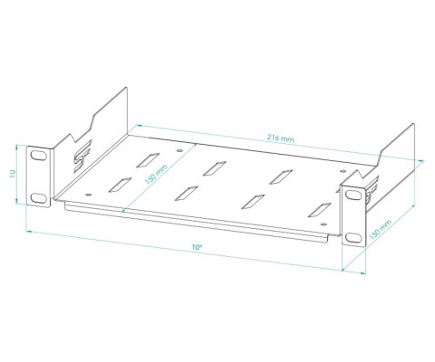 PÓŁKA S-RSF10-1U-150G 150 mm STALFLEX