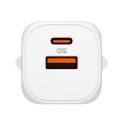 Spigen Essential EE352EU GaN Pro - Ładowarka sieciowa USB-C + USB-A 35W (White)