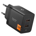Spigen Essential EE472EU GaN Pro - Ładowarka sieciowa 2x USB-C 47W (Black)