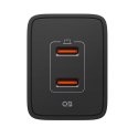 Spigen Essential EE472EU GaN Pro - Ładowarka sieciowa 2x USB-C 47W (Black)