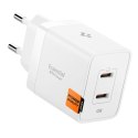Spigen Essential EE472EU GaN Pro - Ładowarka sieciowa 2x USB-C 47W (White)