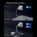 Spigen Essential EE472EU GaN Pro - Ładowarka sieciowa 2x USB-C 47W (White)